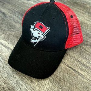 Charlotte Checkers Red Black Adjustable Hat Mesh Back Cap